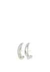 Pilgrim Margot Crystal Semi-Hoop Earrings, Silver