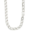 Pilgrim Hope Curb Chain Necklace, Silver