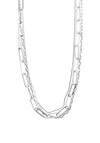 Pilgrim Freedom 3 Chain Necklace, Silver