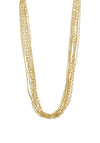 Pilgrim Lilly Multi Chain Necklace, Gold