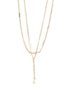 Pilgrim Serenity Pearl Chain Necklace 2in1, Rose Gold