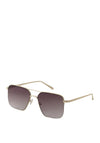 Pilgrim Sage Grey Sunglasses, Gold