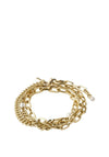 Pilgrim Enchantment Multi-Chain Bracelet, Gold