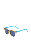 Powder Limited Carina Sunglasses, Turquoise/Nude