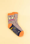 Powder Horoscope Gemini Ankle Socks, Pale Grey