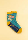 Powder Horoscope Leo Ankle Socks, Teal