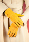 Powder Double Button Gloves, Mustard