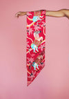 Powder Zebra Carnival Neck Scarf, Fuchsia