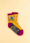 Powder Horoscope Sagittarius Ankle Socks, Mustard