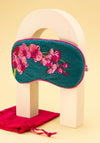 Powder Spring Orchid Velvet Eye Mask, Teal