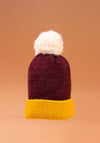 Powder Bonnie Bobble Hat, Wine Multi