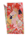 Powder Satin Cockatoo Neck Scarf, Coral