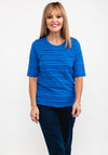 Rabe Textured Stripe McElhinneys Royal T-Shirt, Blue 
