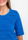 Textured - Stripe Rabe T-Shirt, Royal McElhinneys Blue