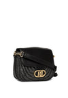 Ralph Lauren Addie Straw Crossbody Bag, Black