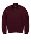 Ralph Lauren Textured Half Zip Jumper, Wine