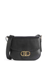 Ralph Lauren Addie Medium Saddle Bag, Black