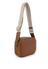 Ralph Lauren Carrie Logo Strap Crossbody Bag, Tan