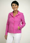 Robell Happy Denim Effect Jacket, Pink