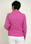 Robell Happy Denim Effect Jacket, Pink