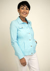 Robell Happy Denim Effect Jacket, Sky Blue