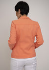 Robell Happy Denim Effect Jacket, Coral Orange