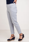 Robell Bella 09 Slim Cropped Trousers, Light Grey