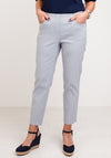 Robell Bella 09 Slim Cropped Trousers, Light Grey