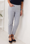 Robell Bella 09 Slim Cropped Trousers, Light Grey