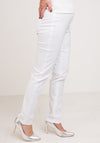 Robell Bella Full Length Stretch Trousers, White