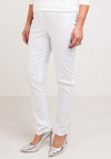 Robell Bella Full Length Stretch Trousers, White