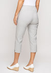 Robell Marie 07 Slim Fit Cropped Trousers, Light Grey