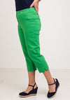 Robell Marie 07 Stretch Crop Trousers, Green