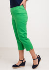 Robell Marie 07 Stretch Crop Trousers, Green