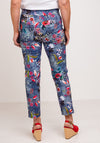 Robell Rose 09 Floral Cropped Jeans, Blue Multi