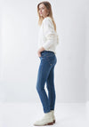 Salsa Push In Secret Ribbon Pocket Skinny Jeans, Denim Blue