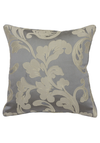 Scatterbox Toledo Satin Jacquard Embossed Feather Filled Cushion, 45 x 45cm Silver