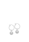 ChloBo Sun Catcher Hoop Earrings, Silver