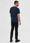 Selected Homme Compacted Organic T-Shirt, Navy Blazer