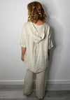 The Serafina Collection One Size Long Shirt, Beige