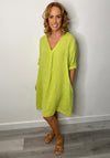 Serafina Collection One Size Tunic Dress, Lime