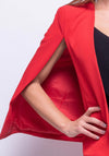 Seventy1 Open Cape Blazer, Red