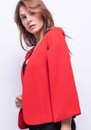 Seventy1 Open Cape Blazer, Red