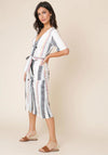 Seventy1 Multi Stripe Button Midi Dress, Multi