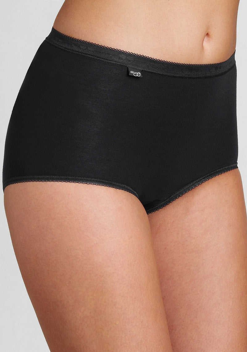 Sloggi Wow Comfort Hipster Briefs, Black - McElhinneys