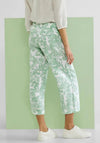 Street One Emee Loose Fit Linen Pants, Green