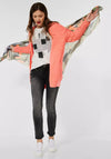 Street One Long Open Knit Cardigan, Sunset Coral