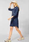 Street One Mini Length Denim Dress, Authentic Mid Blue