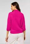 Street One Half Zip Sweatshirt, Fuchsia