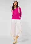 Street One Half Zip Sweatshirt, Fuchsia